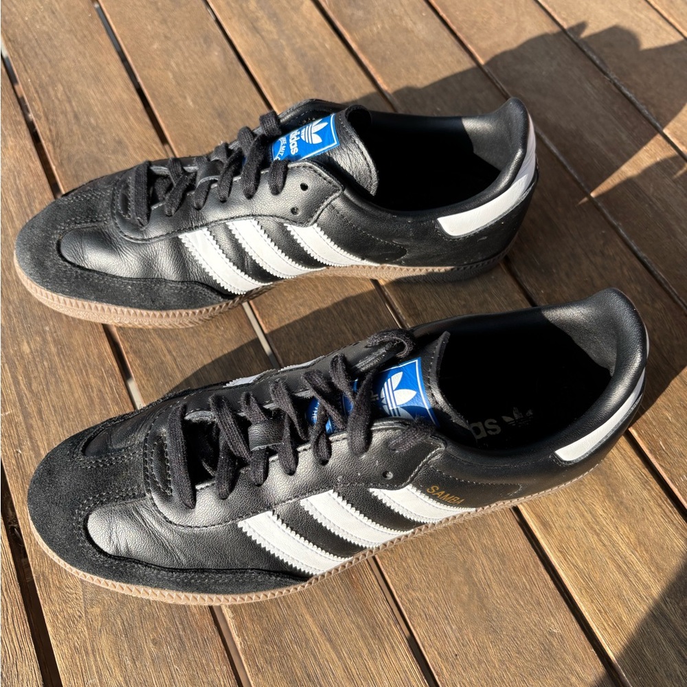 Adidas Black and White Classic Sneakers - Picture 2 of 6